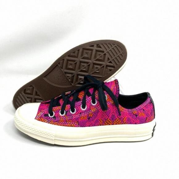 💖MEGA SALE💖Converse Women 570356C CHUCK 70 OX Egret Pink Daze Digital - Picture 6 of 10